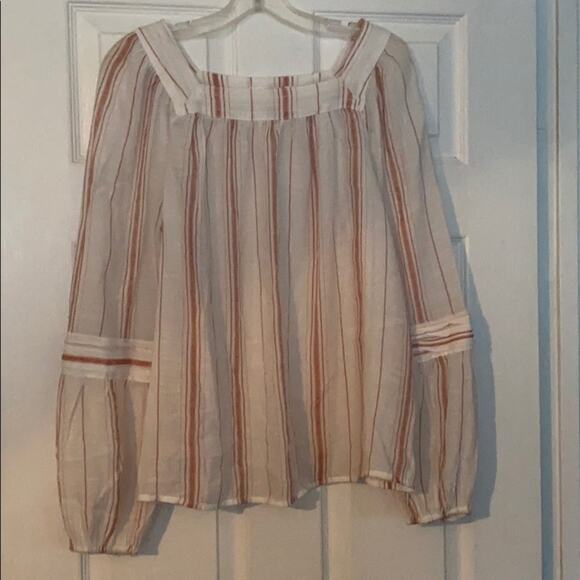 Lauren Conrad L striped top - Picture 1 of 6